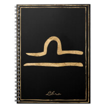 Libra hammered gold stylized astrology symbol 