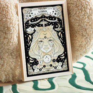 Libra Harmonious and Balanced - Zodiac Poster