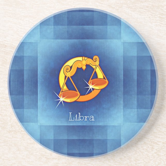 libra horoscope coaster (Front)