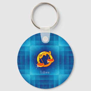 libra horoscope keychain