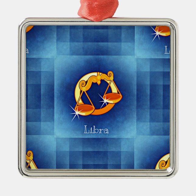 libra horoscope metal ornament (Front)