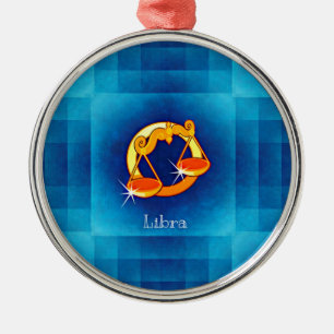 libra horoscope metal ornament
