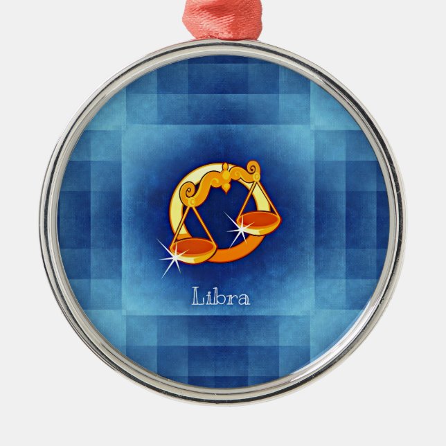 libra horoscope metal ornament (Front)