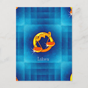 libra horoscope postcard