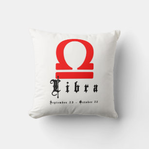 Libra, Horoscope, zodiac, astrology Throw Pillow