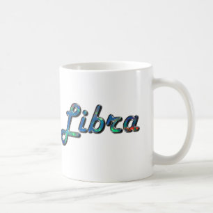 Libra in Opal Gemstone Coffee Mug