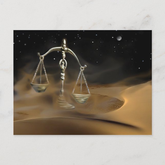 Libra in the Desert Postcard (Front)