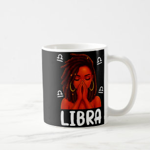 Libra Locd Black Woman Pray Christian Zodiac Birth Coffee Mug