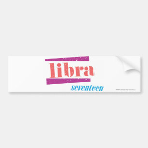 Libra LtPink Bumper Sticker