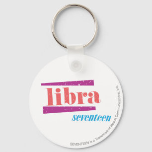 Libra LtPink Keychain