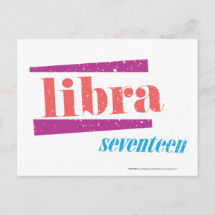 Libra LtPink Postcard