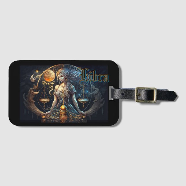 Libra Luggage Tag (Front Horizontal)