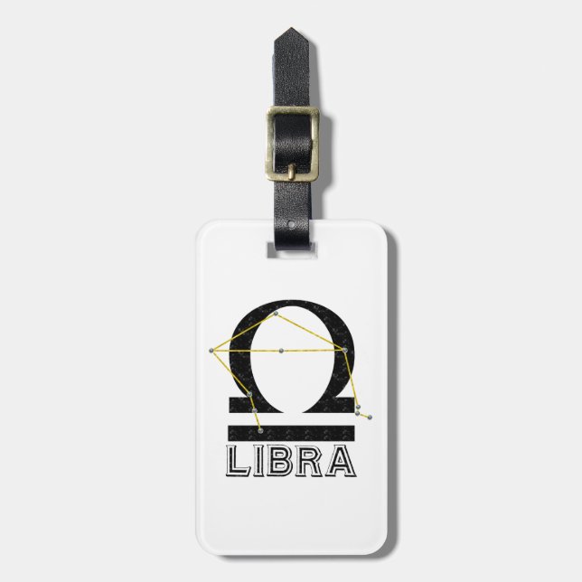 Libra Luggage Tag (Front Vertical)