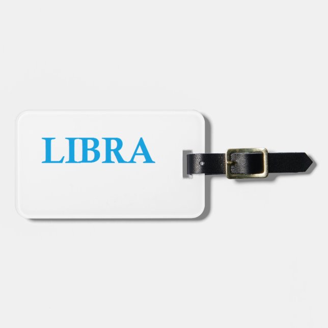 libra luggage tag (Front Horizontal)