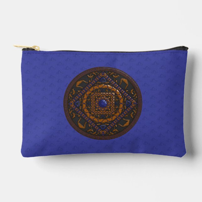 Libra Mandala Accessory Pouch (Front)