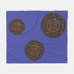 Libra Mandala Fleece Blanket
