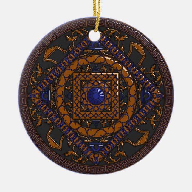 Libra Mandala Ornament (Front)