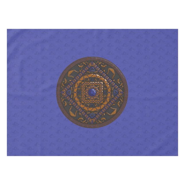 Libra Mandala Tablecloth (Front (Horizontal))