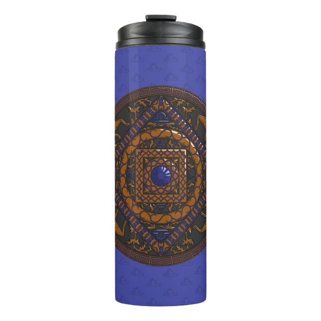 Libra Mandala Thermal Tumbler (Front)