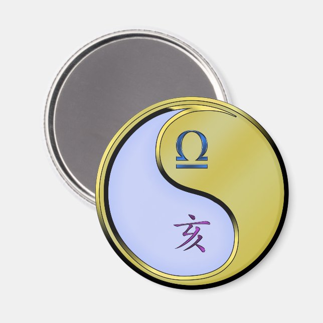 Libra & Metal Boar Magnet (Front/Back)