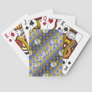 Libra & Metal Dragon Playing Cards
