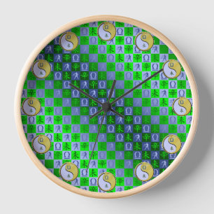 Libra & Metal Goat Clock