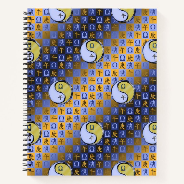 Libra & Metal Horse Notebook (Front)