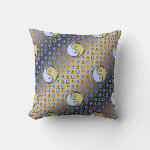 Libra & Metal Horse Throw Pillow