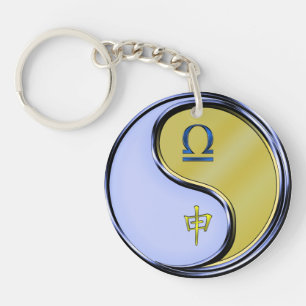 Libra & Metal Monkey Keychain