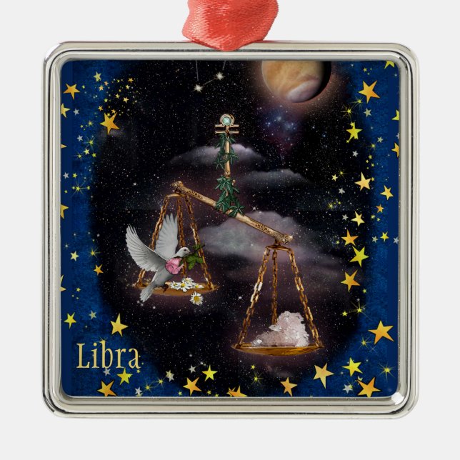 Libra Metal Ornament (Front)