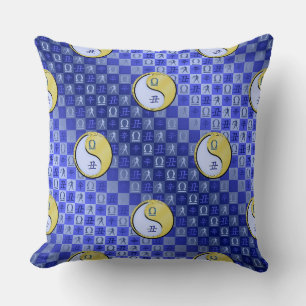 Libra & Metal Ox Throw Pillow