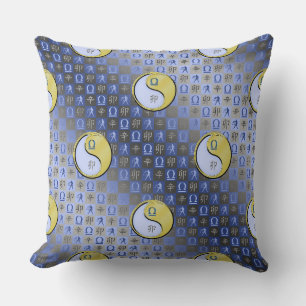 Libra & Metal Rabbit Throw Pillow
