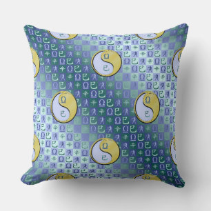 Libra & Metal Snake Throw Pillow