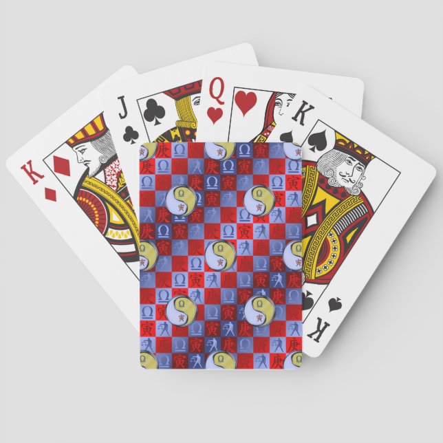 Libra & Metal Tiger Playing Cards (Back)