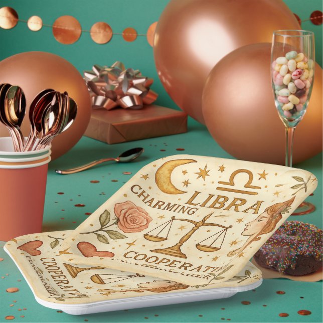 Libra Paper Plate (Multi)
