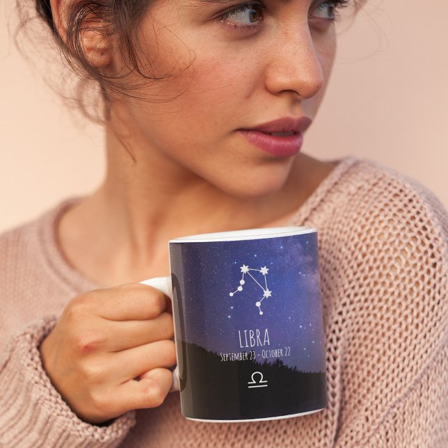 Libra | Personalized Zodiac Constellation Coffee Mug (Creator Uploaded)