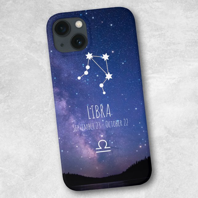 Libra | Personalized Zodiac Constellation iPhone Case (Creator Uploaded)