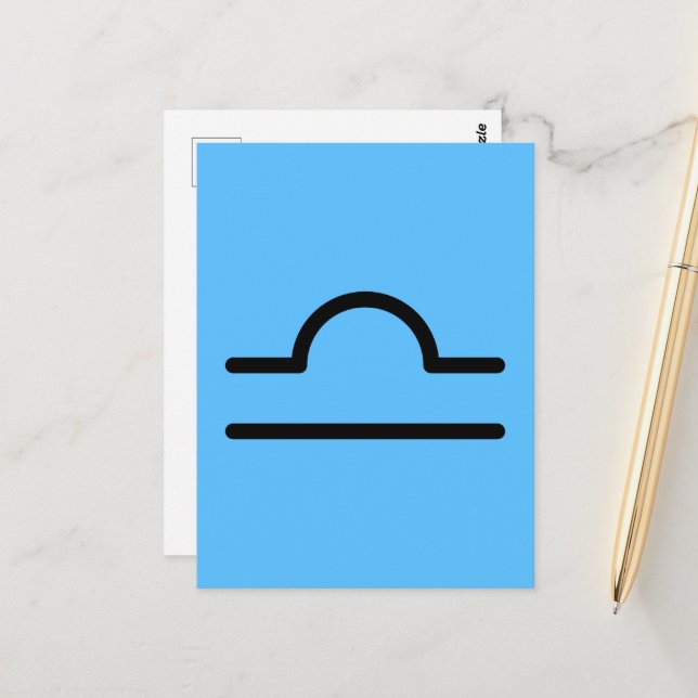 Libra Postcard (Front/Back In Situ)