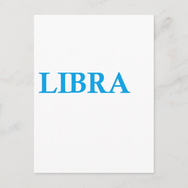 libra postcard (Front)