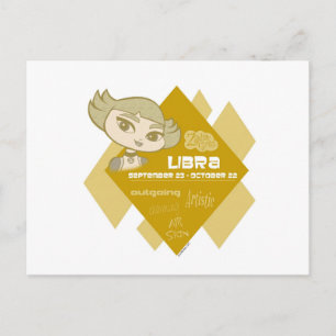 Libra Postcard