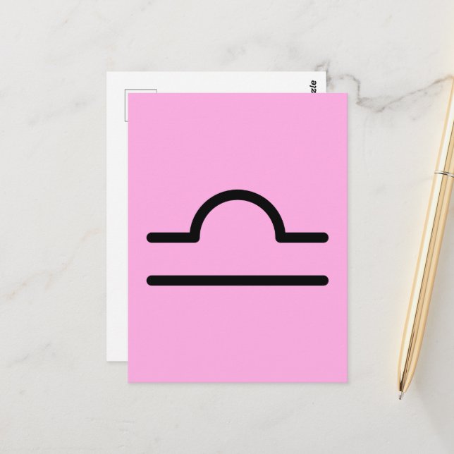 Libra Postcard (Front/Back In Situ)