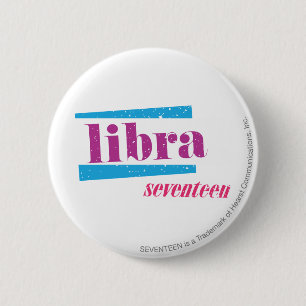 Libra Purple 2 Inch Round Button