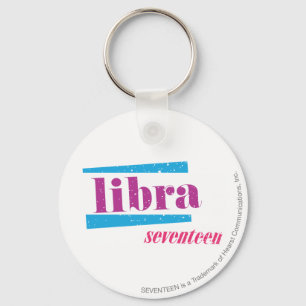 Libra Purple Keychain