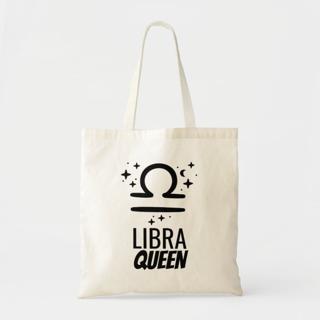 Libra Queen Budget Tote Bag (Front)