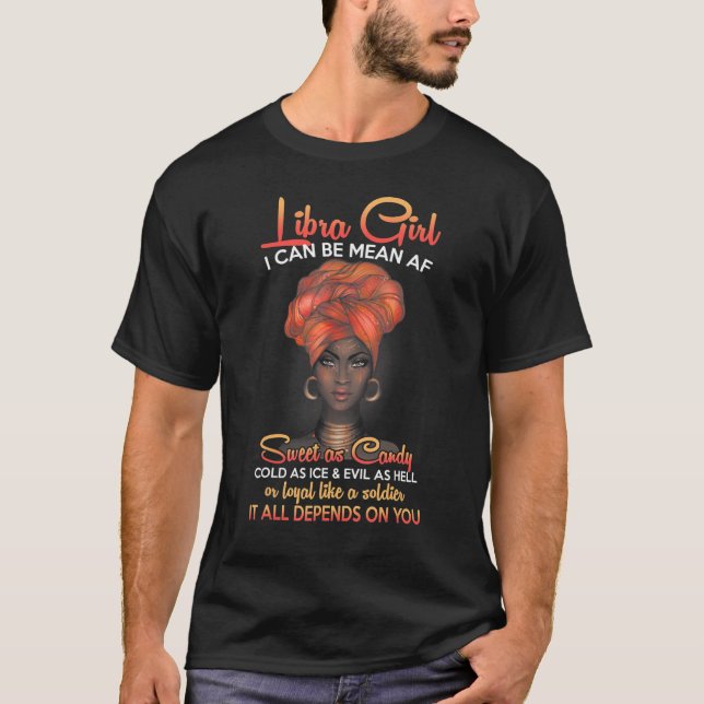 Libra Queens Are Born in September 23 October 22 B T-Shirt (Front)