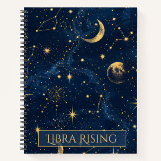 Libra Rising Celestial Astrology Notebook