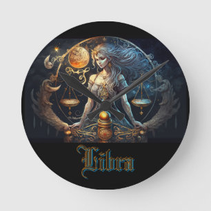 Libra Round Clock