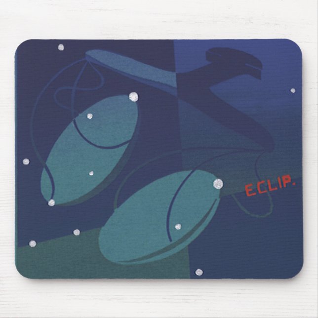 Libra Scale Constellation Vintage Zodiac Astrology Mouse Pad (Front)