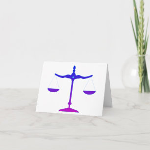 Libra Scales Card