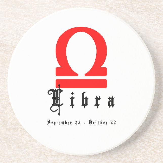 Libra, September 23 - October 22 Coaster (Front)